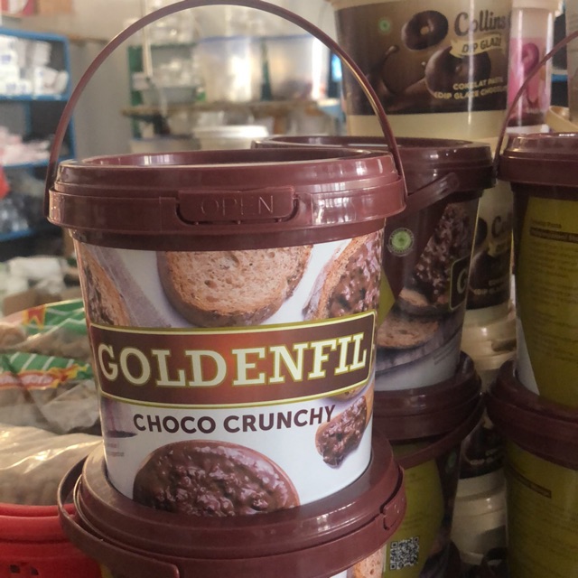 Goldenfill Choco Crunchy / topping coklat crispy / selai coklat