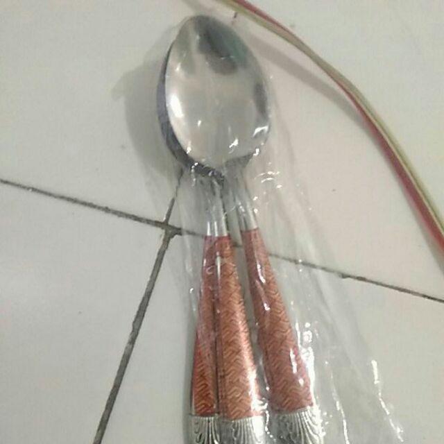 Sendok Batik Dan Garpu Batik (1 Set Isi 12 Pcs)