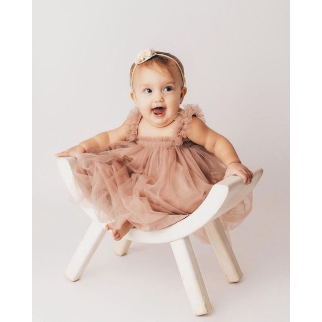 Dress Bayi 0 bulan - 24 Bulan Tile Premium / Dress Baby Photo Shoot Pesta Premium