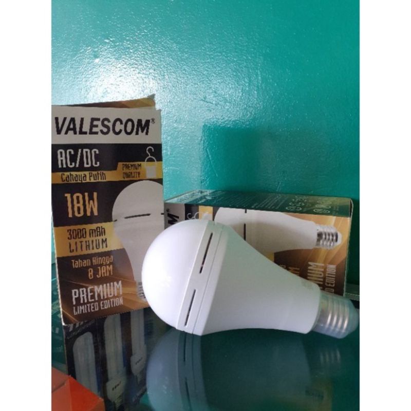 COD BOHLAM LAMPU LED EMERGENCY VALESCOM 22W AC/DC TAHAN 8 JAM//BOHLAM EMERGENCY SENTUH NYALA VALESCOM 22WATT