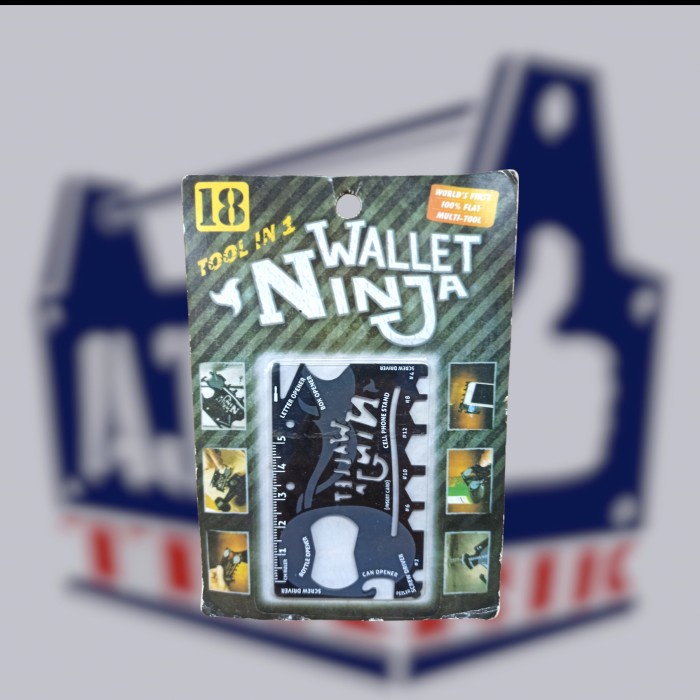 Wallet ninja 18in1 multi purpose credit card sized pocket tools