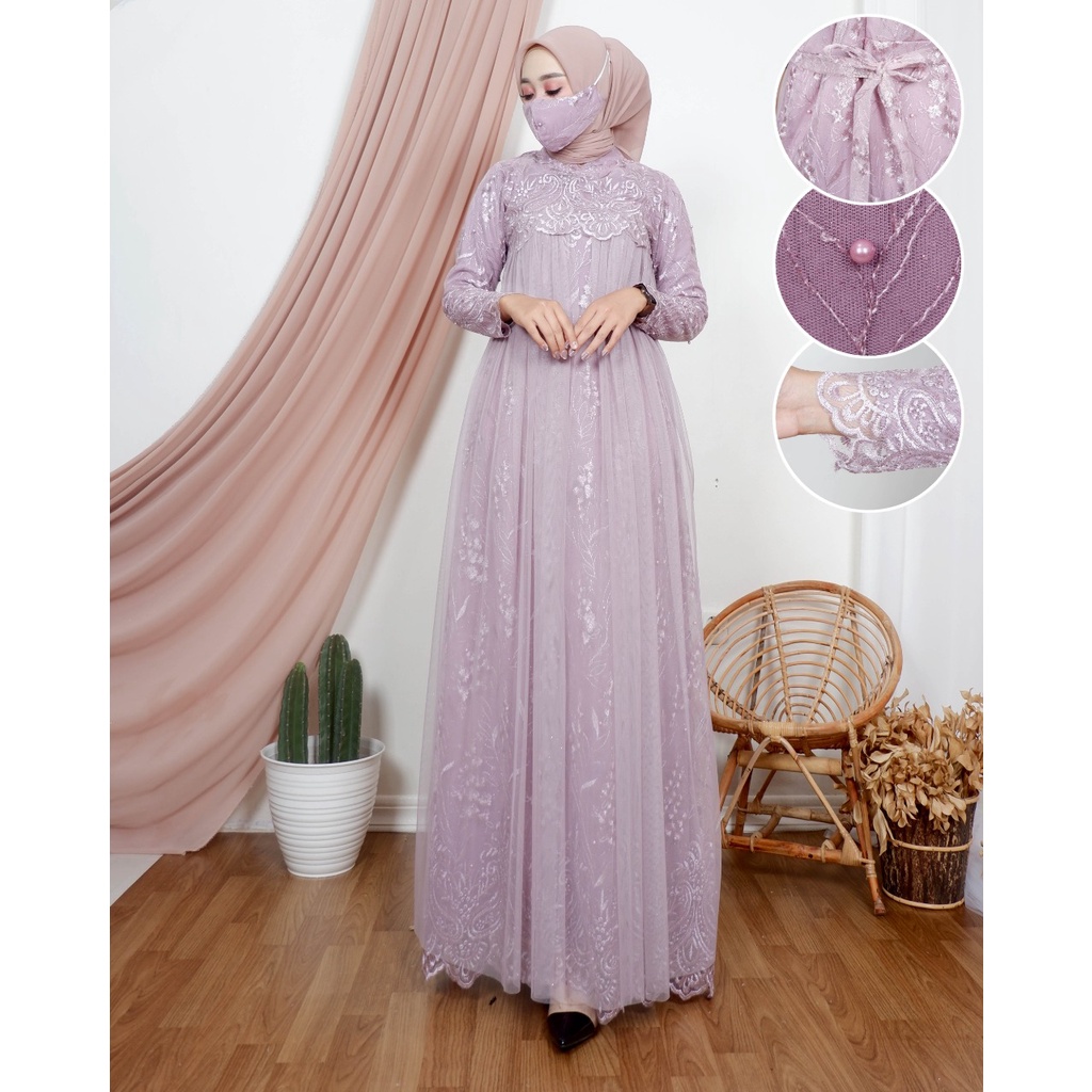 REALPCIT !!! SYAHERA DRESSS / GAMIS PESTA / GAMIS BRUKAT / KEBAYA MODERN / KEBAYA PESTA / JN