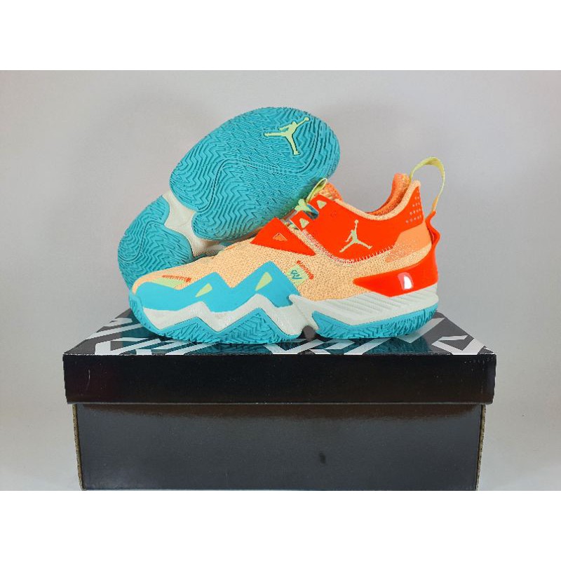 SEPATU BASKET WESTBROOK ONE TAKE MANGO ORANGE BLUE VOLT