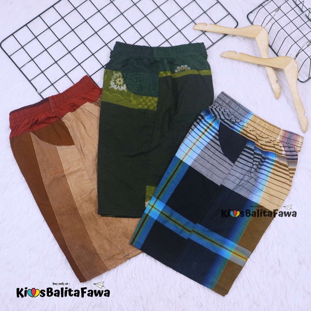 Celana Hawai Square 7-10 tahun / Celana Harian Boxer Murah Anak Tanggung Kids Summer Pants