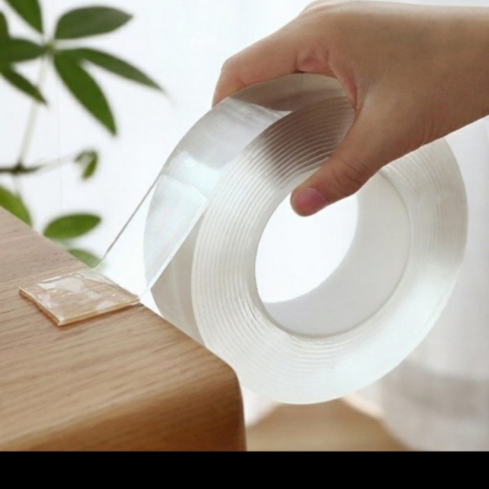 

Murah Nano Tape Super Kuat Uk 2 Cm 2M Double Tape Bening Hemat