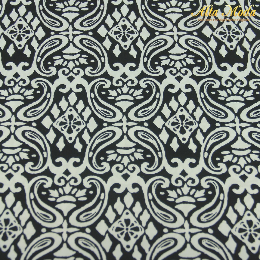 

Alta Moda Cotton Twill Hitam Putih Motif Retro 2 (1M)