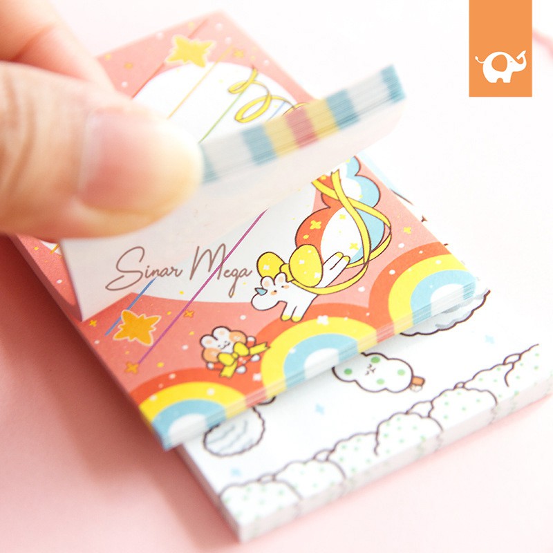 Meaterball Rabbit Sticky Notes / Memo Tempel Lucu Unik Murah Kertas Kecil-3