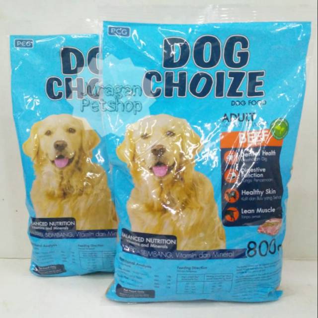 DOG CHOIZE 800GR BIRU/HIJAU |Makanan Anjing Terbaik | Dog Choize 800GR