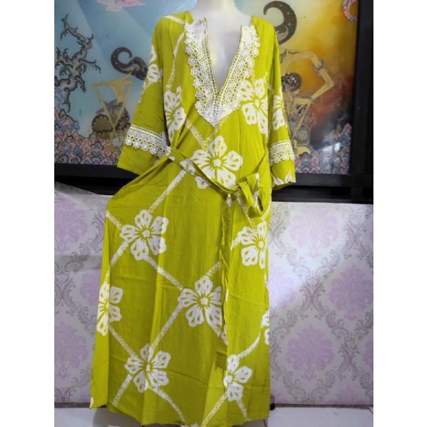Batik Qonita Dres Rianti Renda Sleting Halus