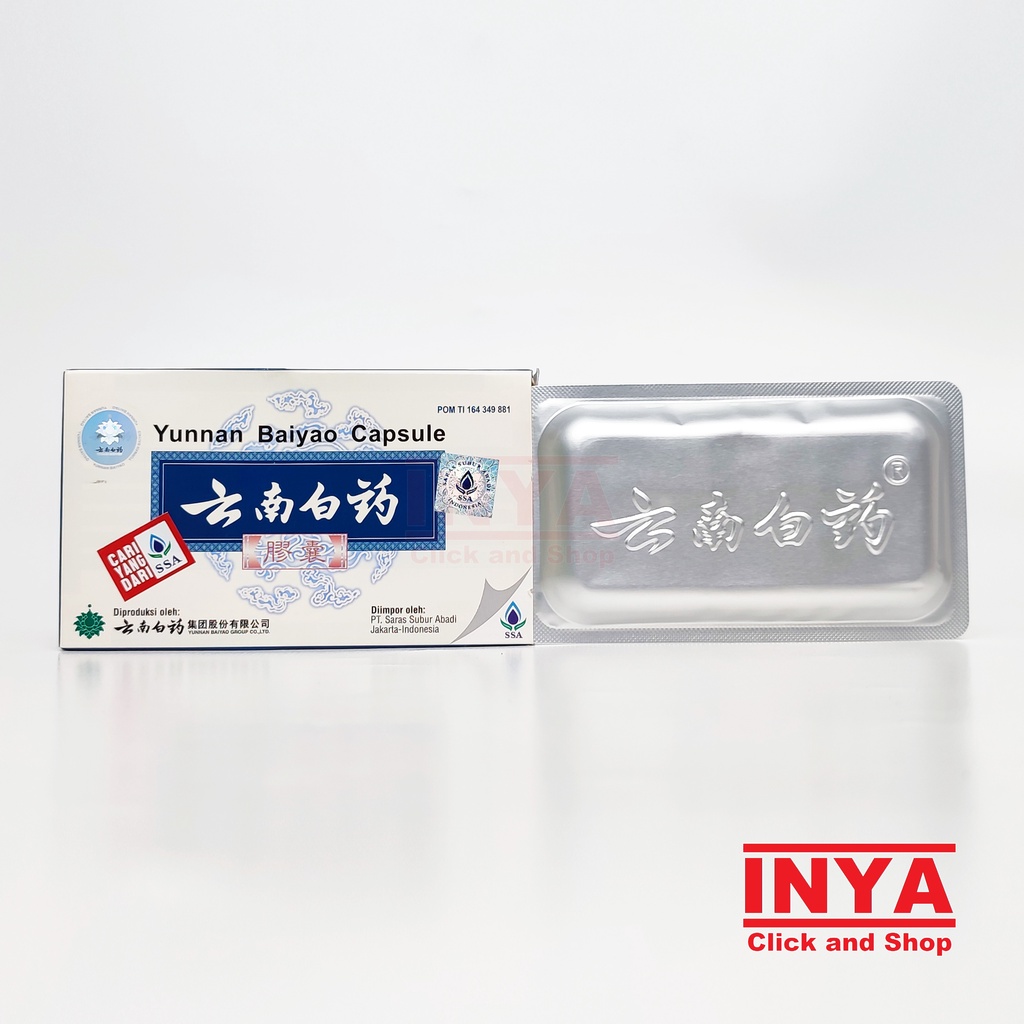 YUNAN BAIYAO CAPSULE 16 Caspule - Obat Luka Dalam