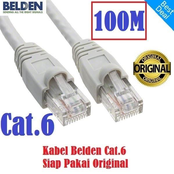Utp Cab | Kabel Lan Utp Belden Cat 6 100M - Cat6 Belden Original Siap Pakai