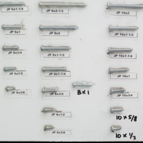 GHM SEKRUP SILVER ( 8 x 2 1/2 ) SKRUP FH + TAPPING TEMBOK SERBAGUNA GROSIR