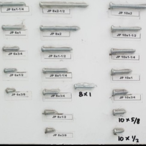 GHM SEKRUP SILVER ( 8 x 2 1/2 ) SKRUP FH + TAPPING TEMBOK SERBAGUNA GROSIR