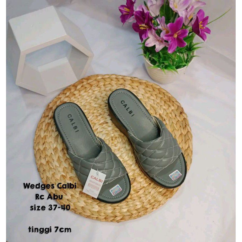 sandal slop wedges/sandalperempuan/sandalsantai/sandalmurah/sandalpesta/sandalwanita/wedges