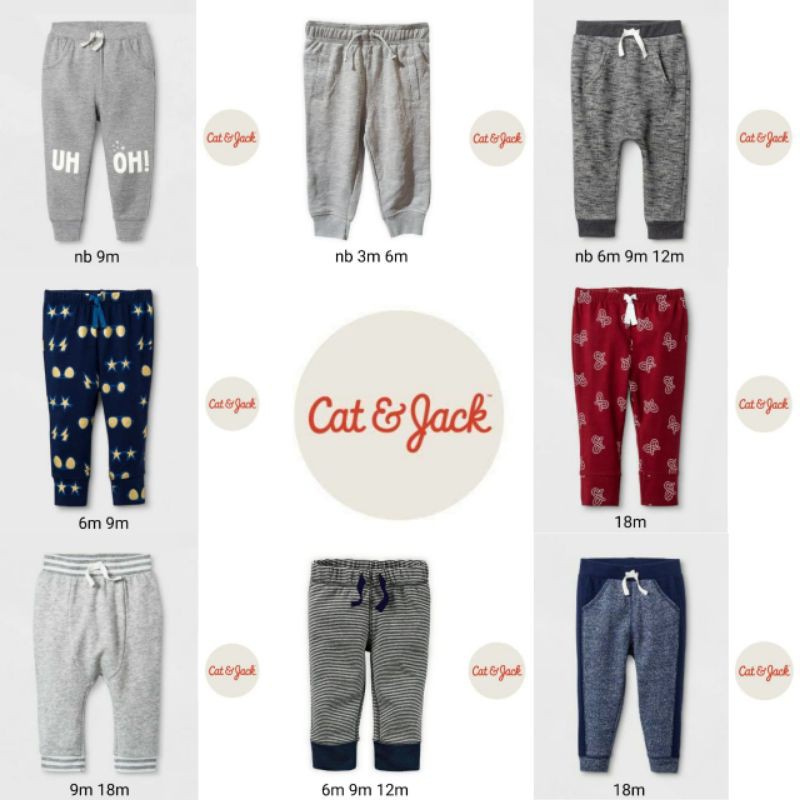 Jogger CAT and JACK anak laki laki size baby