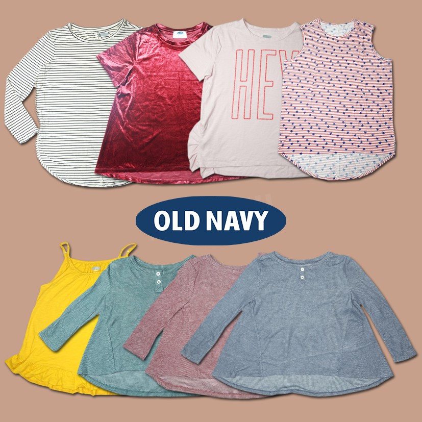 OLD NAVY Kaos Anak Perempuan / Branded Kids Wear / Branded Sisa Export