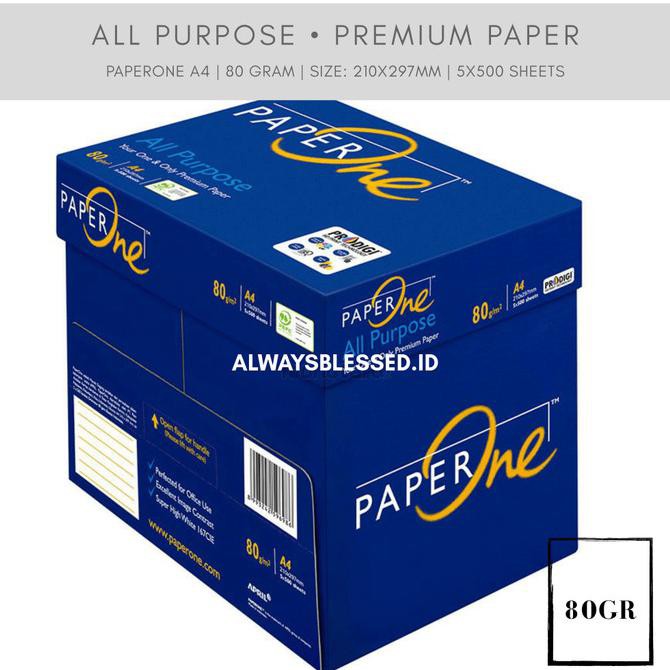 

Khusus Dus (Harga Grosir) - Instant Kertas Paperone A4 80Gr(5 Rim/Dus) Mayastore11