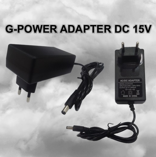 GPOWER ADAPTER AC TO DC 15V 2A UNTUK CCTV LED STRIP DVR KUALITAS REAL 15V G-POWER