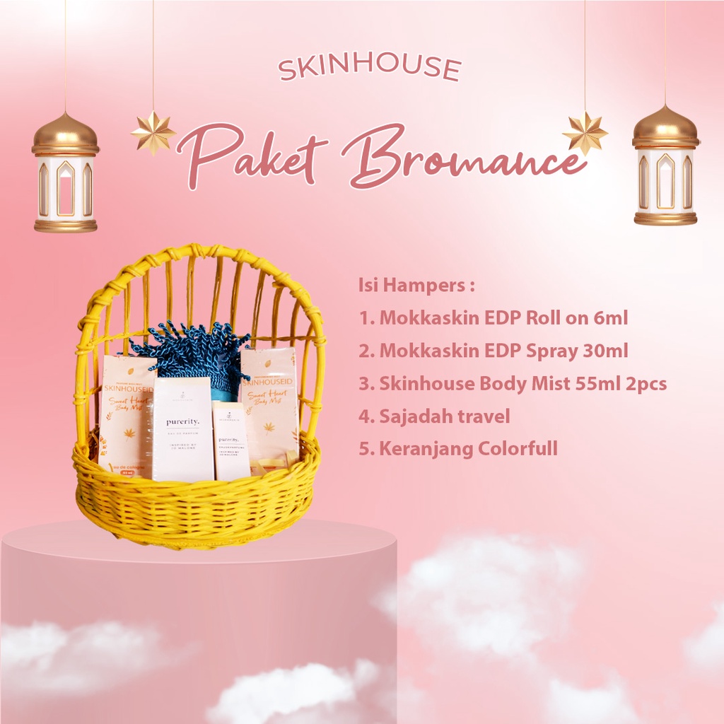 SKINHOUSEID HEMPERS EDISI RAMADHAN | PAKET HEMPERS BROMANCE ( Parfume Mokkaskin 6ml &amp; 30ml , Body Mist Skinhouse )