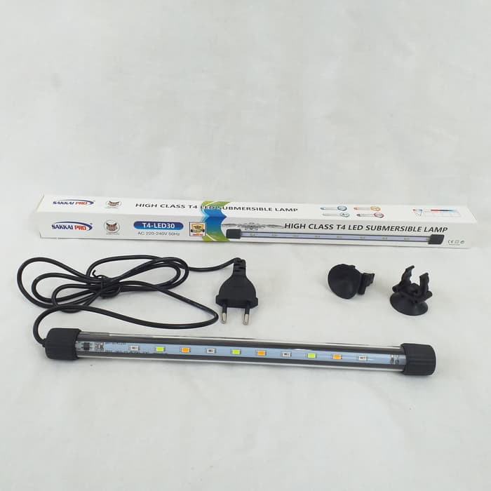 Lampu Aquarium Celup LED T4-LED30/TL Ikan Celup LED 5W Warna Colour