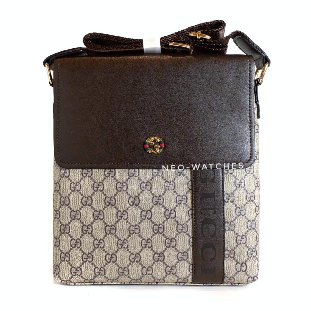 TAS SLEMPANG PRIA SELEMPANG SLING BAG SLINGBAG KULIT IMPORT BRANDED WANITA GC 862 Cream