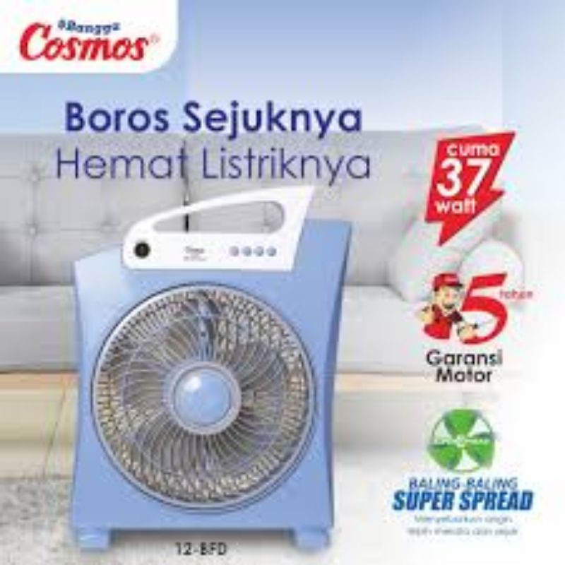 Box fan kipas angin kotak COSMOS 12BFD 12 in