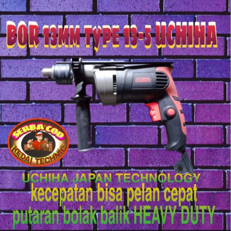 MESIN BOR LISTRIK TYPE 13-5 UCHIHA JAPAN QUALITY