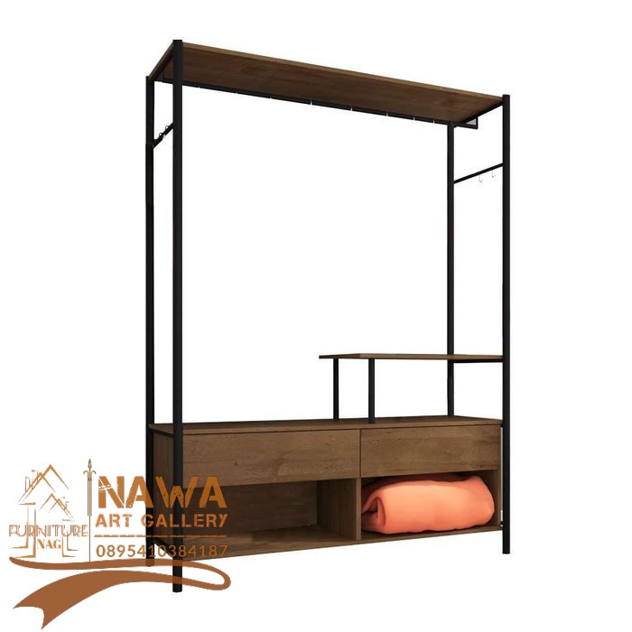 Lemari Pakaian Industrial rangka besi |Nawa Art Gallery