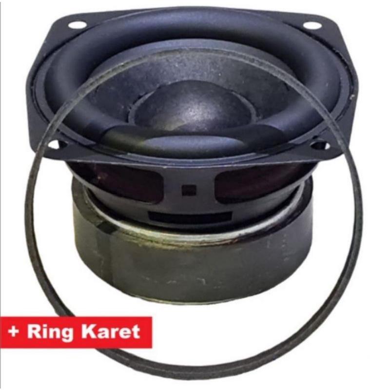 Subwoofer 3 inch High Power HIFI low bass magnet tebal karet besar