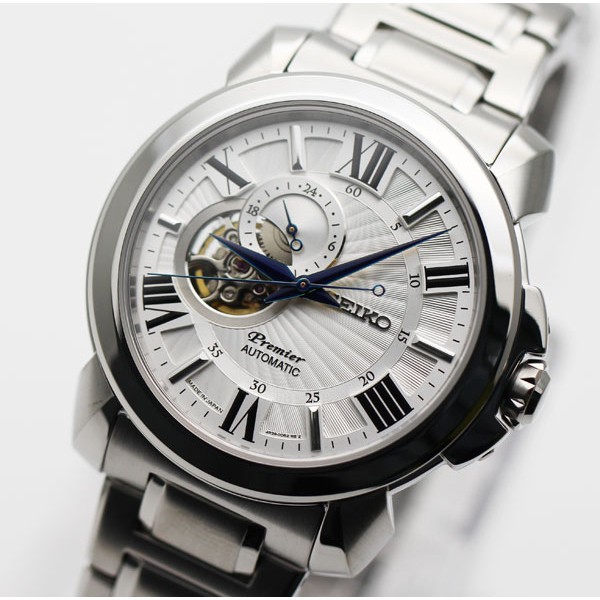 Seiko Premier SSA369J1 Sapphire White Dial - Jam Tangan Pria SSA369