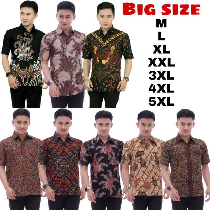 hem batik jumbo ukuran size m l xl xxl