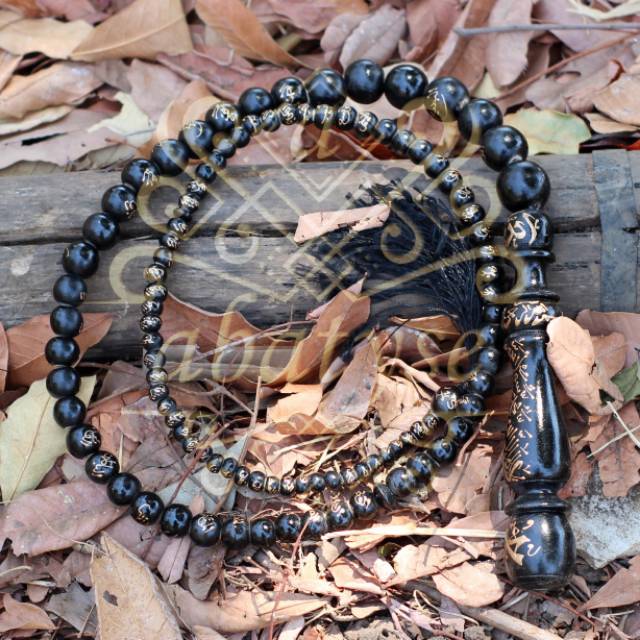 Tasbeh Cambuk Kayu Walikukun Hitam - Walikukun Tasbeh Pecut - Tasbeh kayu  Cambuk