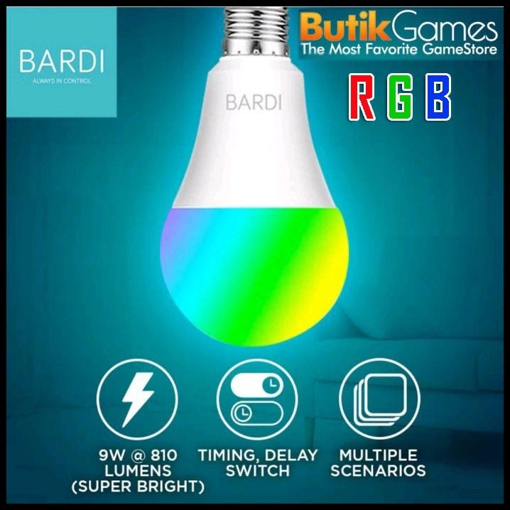 Bohlam Bohlamp Lampu Smart Bardi Smart Bulb 9W Rgbww