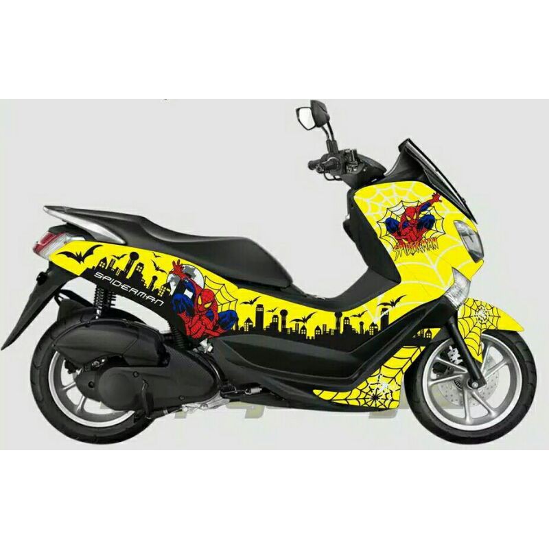 Decal Nmax Spiderman Yellow