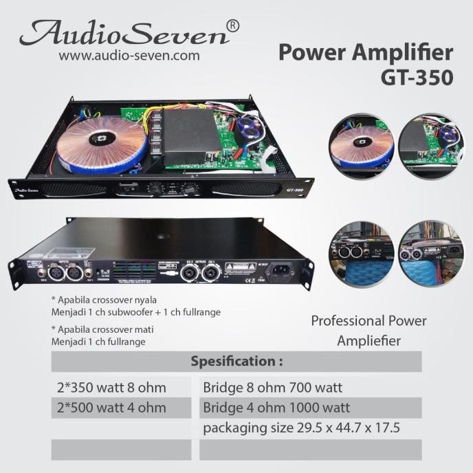 Power Amplifier Audio Seven GT350 GT 350 Original .