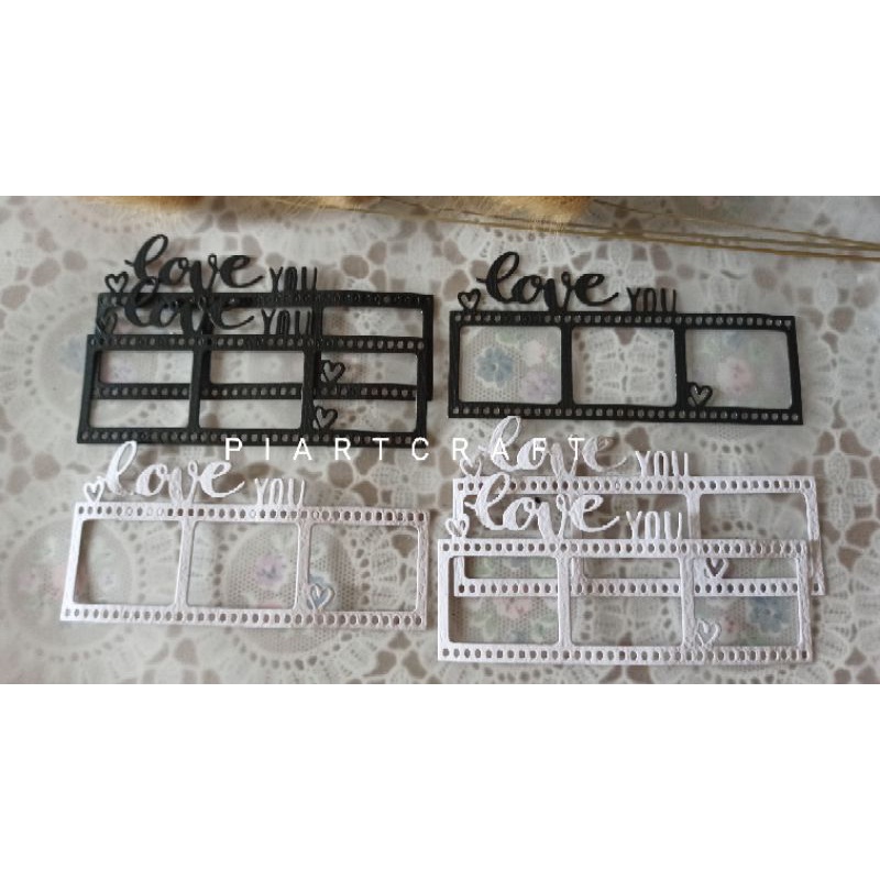 

Frame Film Love you - Dies cut / cut dies DIY scrapbook - Journal - Dairy - BuJo