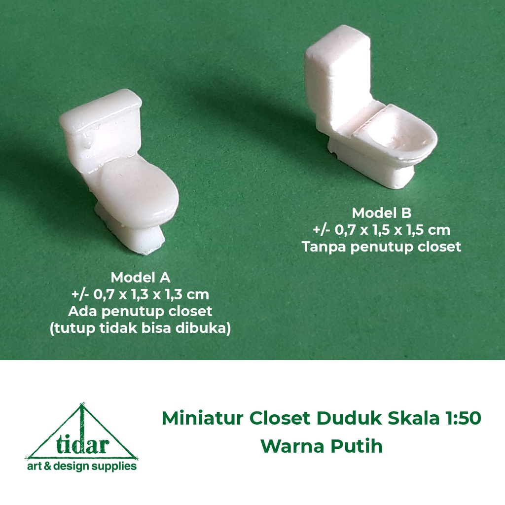 MH- Miniatur Closet / Kloset Duduk - Maket Toilet / WC Skala 1:50 #1