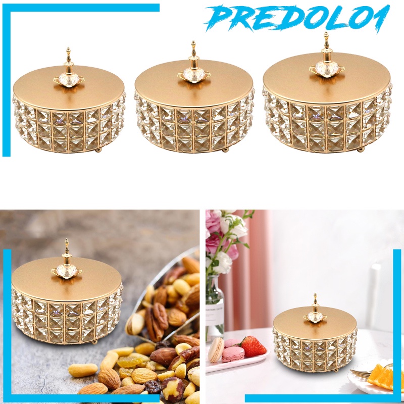 (Predolo1) Kotak Penyimpanan Permen / Perhiasan Bentuk Bulat