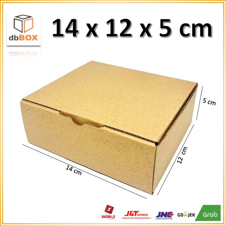 

Kardus 14 x 12 x 5 cm --box Die Cut dan easy usage--