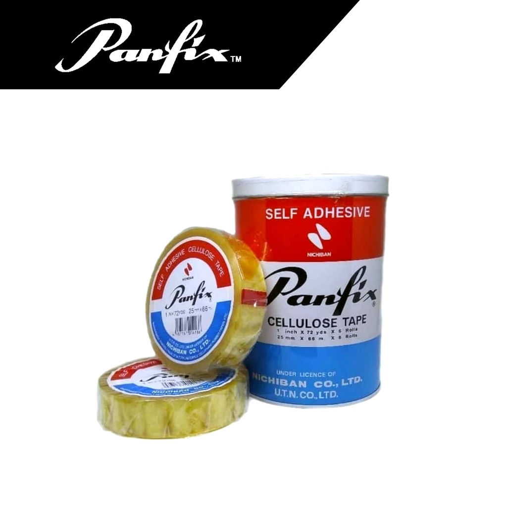 

Panfix Cellulose Isolasi 1"x72 / 24mm x 72 yards (Core Besar) Parcel