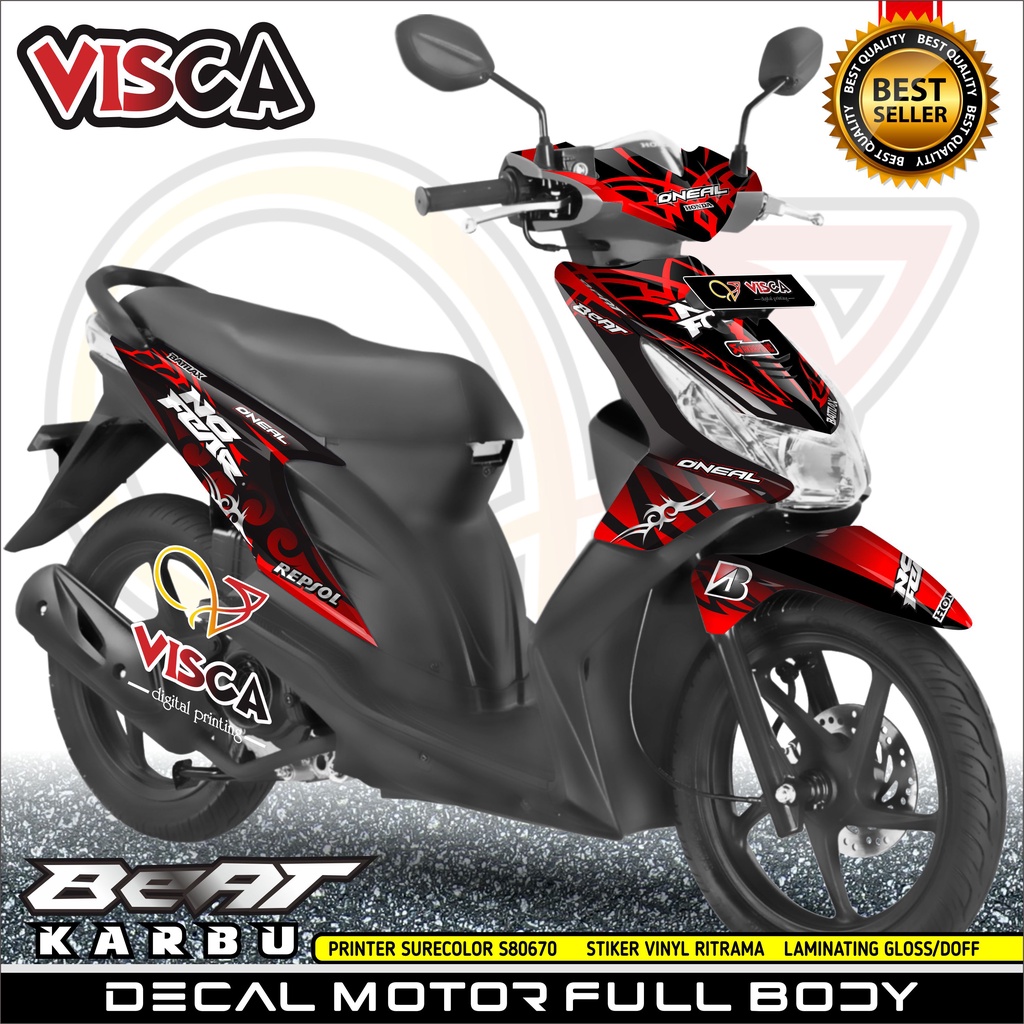 Decal Beat Karbu Decal Beat Full Body Stiker Beat Karbu Full Body Dekal Beat Karbu Striping Beat Kar