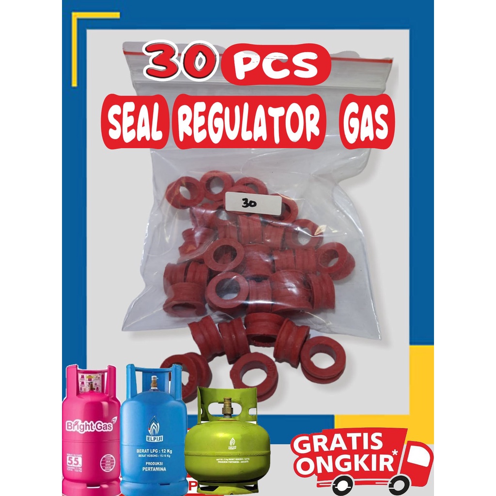 karet sil tabung gas silikon pengaman regulator anti bocor merah 3KG 5KG 12KG / karet regulator gas isi 30pcs 20pcs 10pcs 5pcs / karet gas / pengaman regulator gas / pengaman tabung gas 3kg elpiji / karet sil regulator kompor gas