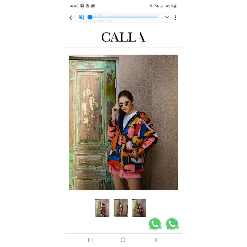 calla the label jacket new