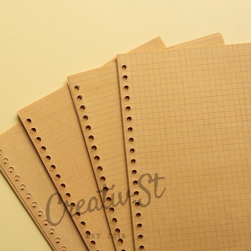 

[ORIGINAL]/[Tulis.Id] Basic Brown Paper Loose Leaf A5 B5 Binder Paper Blank Ruled Dotted Grid[Tulis.Id] Basic Brown Paper Loose Leaf A5 B5 Binder Paper Blank Ruled Dotted Grid/produck terbaik