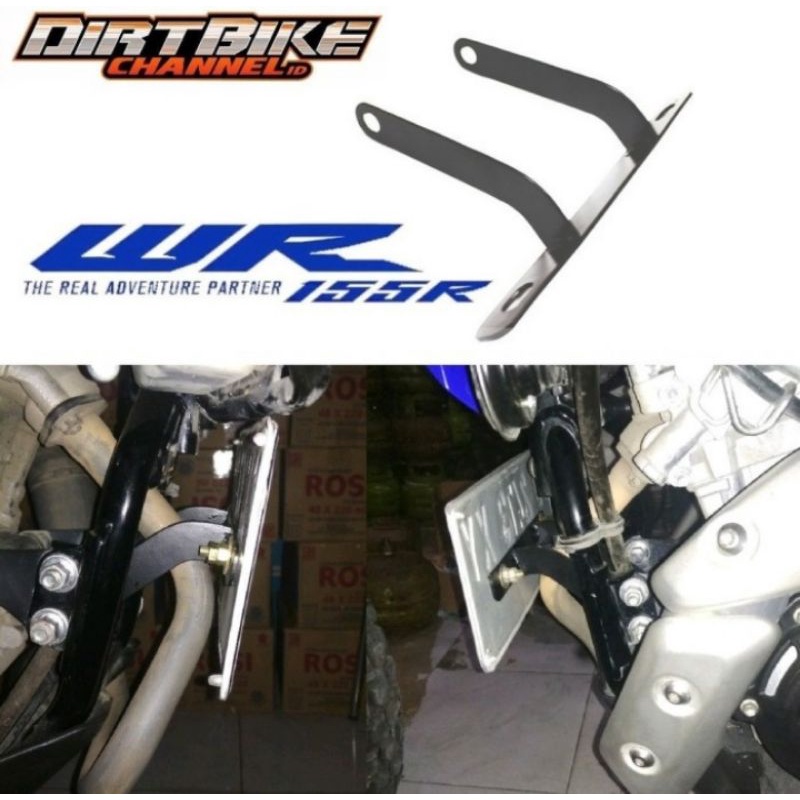 Breket Plat Nomor Depan KLX CFR WR155