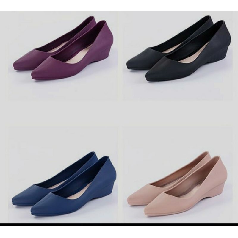 sepatu flat jelly