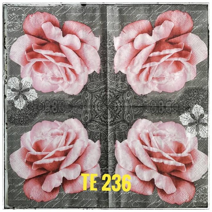 Tisu eropah ukuran 33x33 cm 1 pack= 20 pcs tidak campur motif 056