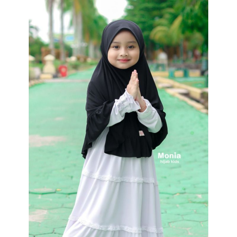 Candy Hijab Monia Black size MLXL | Hijab Terlaris