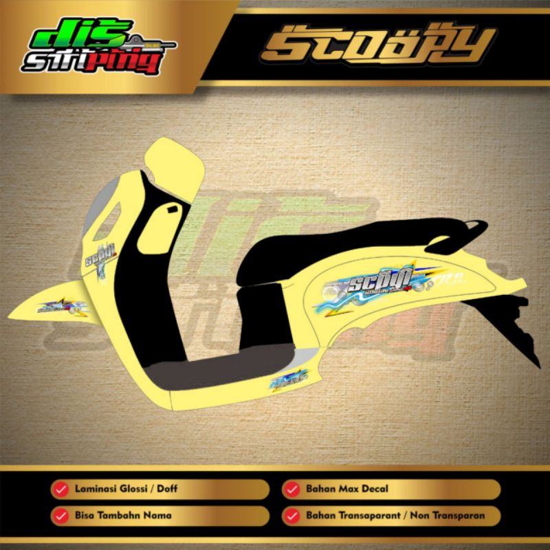 Striping Sticker Scoopy 2021 Transparan Kejora