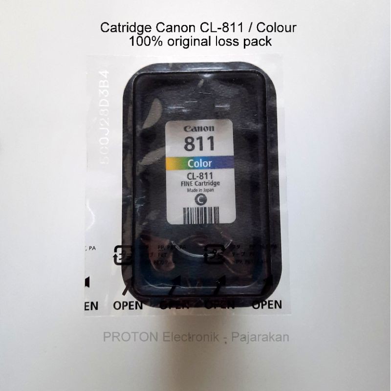 Genuine Catridge Canon CL-811 original color 811 warna Loss pack pixma iP2770 2700 MP258 MP287 MP237